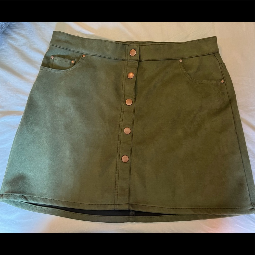 Green Mini Skirt